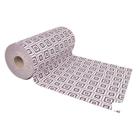 ROLLO DE ALFOMBRA EN CUADROS CROCHET 50% ALGODÓN 50% POLIÉSTER 50 CM X 15 M