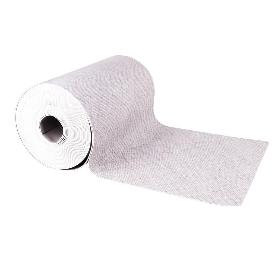 ROLLO DE ALFOMBRA VINÍLICA CON EFECTO JASPEADO GRIS CLARO 84% VINILO 16% POLIÉSTER 52 CM X 20 M
