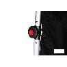 CARRO DE LA COMPRA NEGRO Y GRANATE PLEGABLE DE ALUMINIO CON 2 RUEDAS GRANDES 43 L