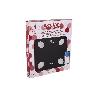BÁSCULA DE BAÑO DIGITAL NEGRA CON PANTALLA LCD, USB Y MEDICIÓN IMC DE GRASA VISCERAL 30 X 26,5 X 2,2 CM