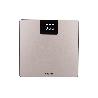 BÁSCULA DE BAÑO DIGITAL DE COLOR PIEDRA CON PANTALLA LED 30 X 30 X 2,2 CM