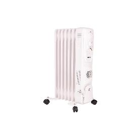 RADIADOR DE ACEITE CON TERMOSTATO REGULABLE Y VENTILADOR 7 ELEMENTOS 1500 W