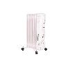 RADIADOR DE ACEITE CON TERMOSTATO REGULABLE Y VENTILADOR 7 ELEMENTOS 1500 W