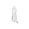 BOTELLA DE VIDRIO TRANSPARENTE CON TAPÓN ACERO INOXIDABLE 1 L   CAJA 6 UNID.