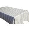 ROLLO DE MANTEL ANTIMANCHAS DE RAYAS BEIGE Y BLANCO 1,40 X 20 M