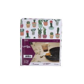 MANTEL ANTIMANCHAS CACTUS  1,40 X 1,80