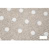 MANTEL REDONDO TOPOS LINO ANTIMANCHAS RESINADO CONFECCIONADO 50% ALGODÓN 50% POLIESTER 1,40 M