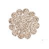 BAJOPLATO FORMA CIRCULOS  FIBRA NATURAL MEDIDA 35 CM   CAJA 6 UNID.