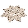BAJOPLATO EN FORMA ESTRELLA  FIBRA NATURAL MEDIDA 30 CM   CAJA 6 UNID.