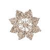 BAJOPLATO EN FORMA ESTRELLA  FIBRA NATURAL MEDIDA 30 CM   CAJA 6 UNID.