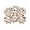 BAJOPLATO EN FORMA ESTRELLA  FIBRA NATURAL MEDIDA 30 CM   CAJA 6 UNID.