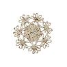 BAJOPLATO FORMA FLOR  FIBRA NATURAL MEDIDA 35 CM   CAJA 6 UNID.