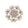 BAJOPLATO FORMA FLOR  FIBRA NATURAL MEDIDA 35 CM   CAJA 6 UNID.