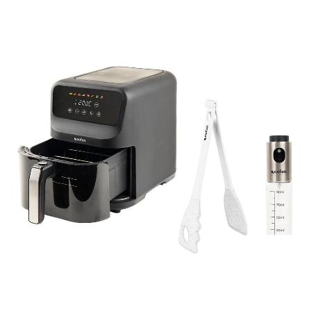 PACK DE FREIDORA DE AIRE, PINZAS Y PULVERIZADOR DE ACEITE