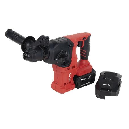 TALADRO MARTILLO PERFORADOR SDS-PLUS A BATERÍA LI-ION 20 V 1150 RPM