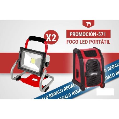 PACK DE FOCO LED PORTÁTIL (2 UDS.) Y ALTAVOZ BLUETOOTH