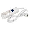 BASE BIPOLAR 2 TOMAS Y PROLONGACIÓN 1,5M CON INTERRUPTOR LUMINOS 16A250V