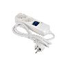 BASE BIPOLAR 2 TOMAS Y PROLONGACIÓN 1,5M CON INTERRUPTOR LUMINOS 16A250V