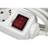 BASE MÚLTIPLE 4T. 1,4M CABLE C/INT. (16A-250V)