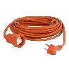 PROLONGADOR BIPOLAR CON T/T LATERAL 16A250V CABLE 10M NARANJA