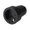 BASE ENCHUFE AEREA GOMA NEGRA (16A-250V)