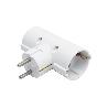 ADAPTADOR SCHUKO 2 VIAS (16A-250V)