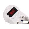 ADAPTADOR 3 VIAS FRONTAL SCHUKO CON INTERRUPTOR (3.500W)