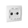 TOMA TV/RADIO EMPOTRAR BLANCO MODELO PACIFIC