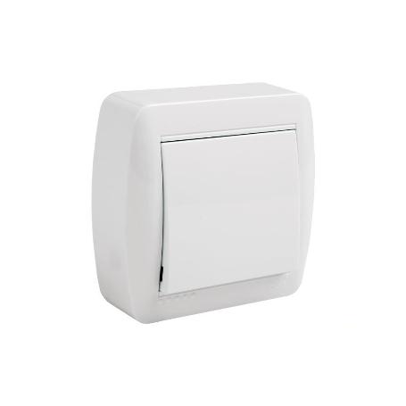 CONMUTADOR-INTERRUPTOR SUPERFICIE MODELO ATLANTIS 10A BLANCO