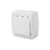 CONMUTADOR-INTERRUPTOR SUPERFICIE MODELO ATLANTIS 10A BLANCO