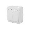 DOBLE INTERRUPTOR SUPERFICIE  MODELO ATLANTIS10A BLANCO