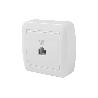 BASE TELEFONO RJ11 SUPERFICIE BLANCO MODELO ATLANTIS