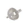 PORTALÁMPARAS PARA OBRA E-27 4A250V RESINA TERMOESTABLE BLANCO