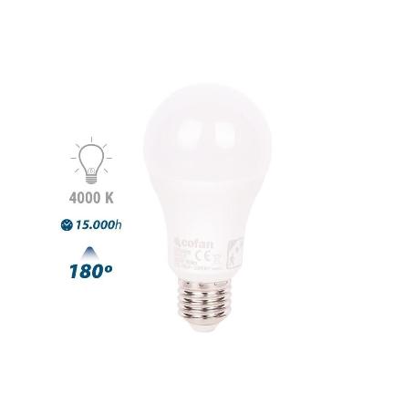 BOMBILLA CLASSIC CON SENSOR 9 W E27 806 LM 4000 K