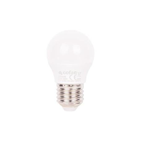 BOMBILLA LED ESFÉRICA E27 6.5 W 806 LM 3000 K