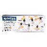 GUIRNALDA DE BOMBILLAS LED 10 UDS. CON PANEL SOLAR A19 3,7 V 1,2 AH IP44 2700 K 4,5 + 3 M