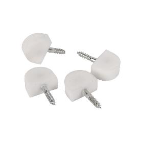 BLÍSTER DE 4 UDS. SOPORTE DE ESTANTE BLANCO VENTA UNITARIA