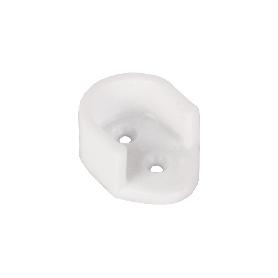 BL 2 UDS SOPORTE BARRA ARMARIO BLANCO   CAJA 10 UNID.