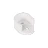BL 2 UDS SOPORTE BARRA ARMARIO BLANCO   CAJA 10 UNID.