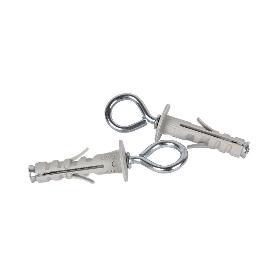 BLÍSTER DE 2 UDS. TACO DE NYLON CON ARGOLLA 4X40 VENTA UNITARIA