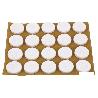 BLÍSTER DE 2X12 UDS. FIELTRO MARRÓN REDONDO 22X3 MM VENTA UNITARIA