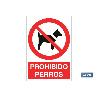 SEÑAL POLIESTIRENO 210X148MM. PROHIBIDO PERROS