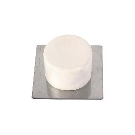 2 UDS TOPE ADHESIVO BASE INOX BLANCO 40 X 40   CAJA 12 UNID.