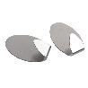 2 UDS COLGADOR AUTOADH. OVAL INOX GRANDE