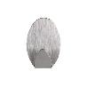 2 UDS COLGADOR AUTOADH. OVAL INOX GRANDE