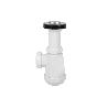SIFÓN BOTELLA CON SALIDA Ø32-40 Y VÁLVULA LAVABO BIDÉ 1 1/2 X 70