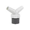 CONEXIÓN PVC Ø40 MM CON DOBLE TOMA AUXILIAR PARA ELECTRODOMÉSTICOS