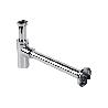 SIFÓN BOTELLA CROMADO CILÍNDRICO SALIDA Ø32-40 330 MM Y RACOR 1 1/4