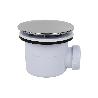 VÁLVULA SIFÓNICA PLATO DE DUCHA Ø60 MM CON SALIDA Ø32-40 MM Y EMBELLECEDOR CROMADO