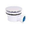 VÁLVULA SIFÓNICA PLATO DE DUCHA Ø90 MM CON SALIDA Ø32-40 MM Y EMBELLECEDOR CROMADO ALTURA 64 MM